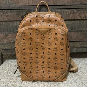 MCM Backpack Cognac color